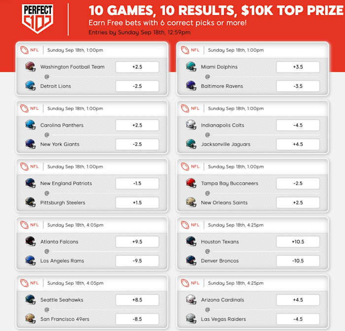 Play in the Perfect 10 Contest at SI Sportsbook!